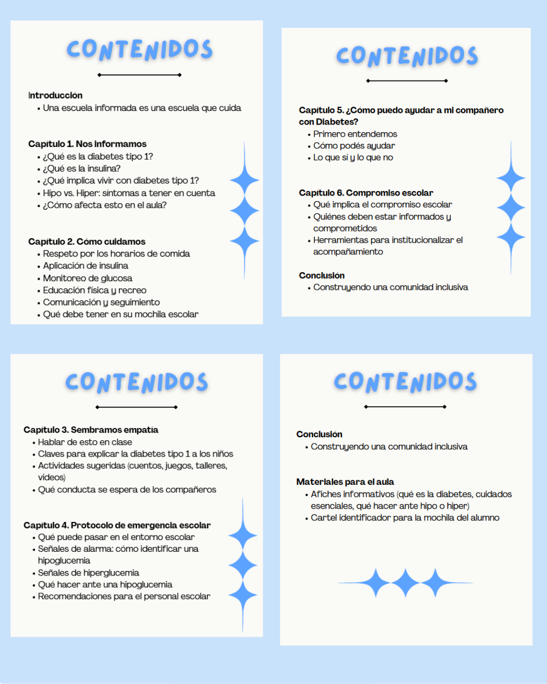 1. Diabetes Tipo 1 en la Escuela - Kit Educativo para Docentes y Compañeros
