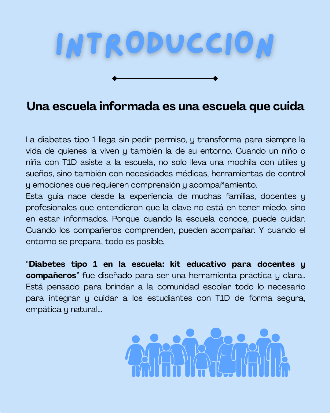 1. Diabetes Tipo 1 en la Escuela - Kit Educativo para Docentes y Compañeros